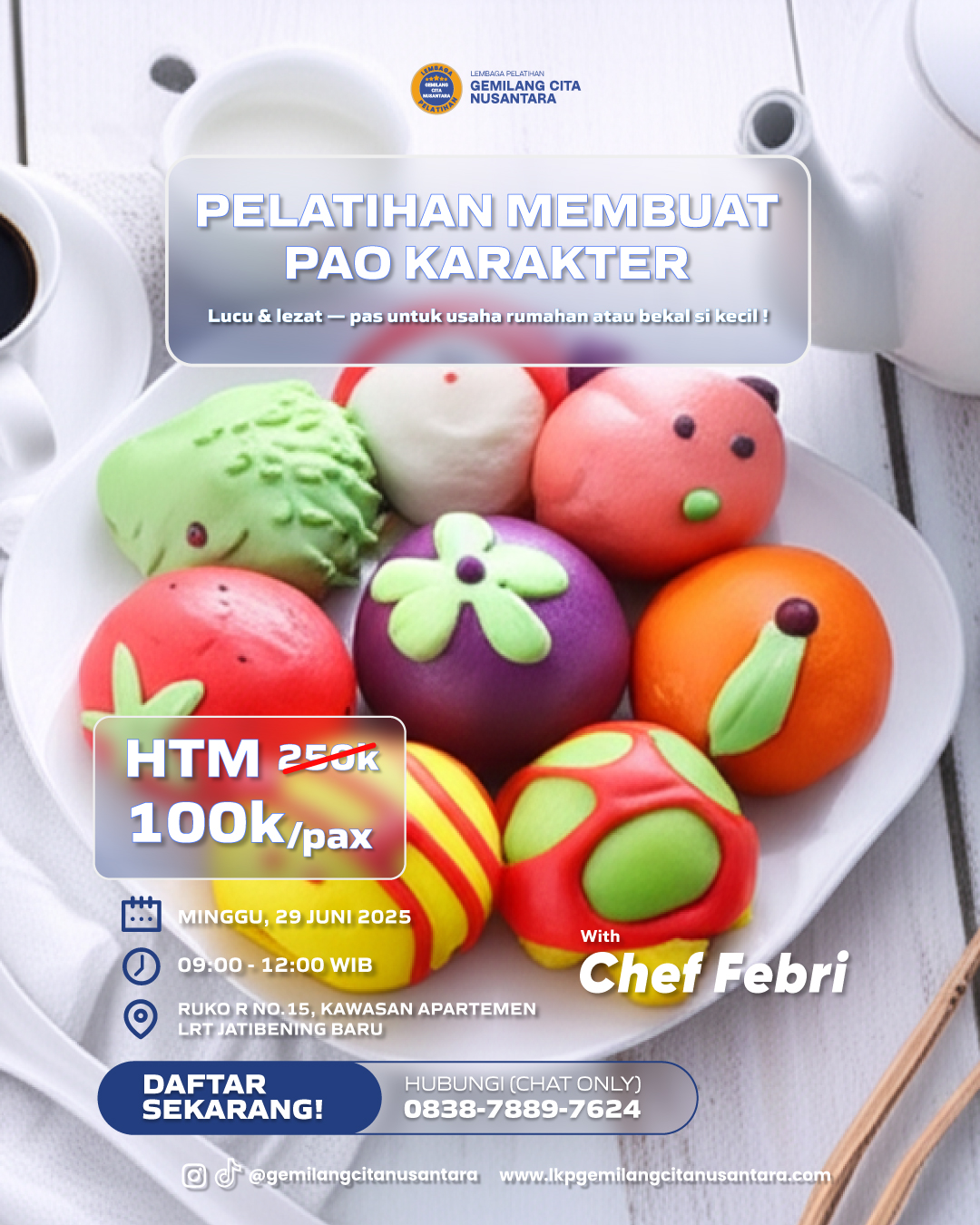 PELATIHAN MEMBUAT PAO KARAKTER